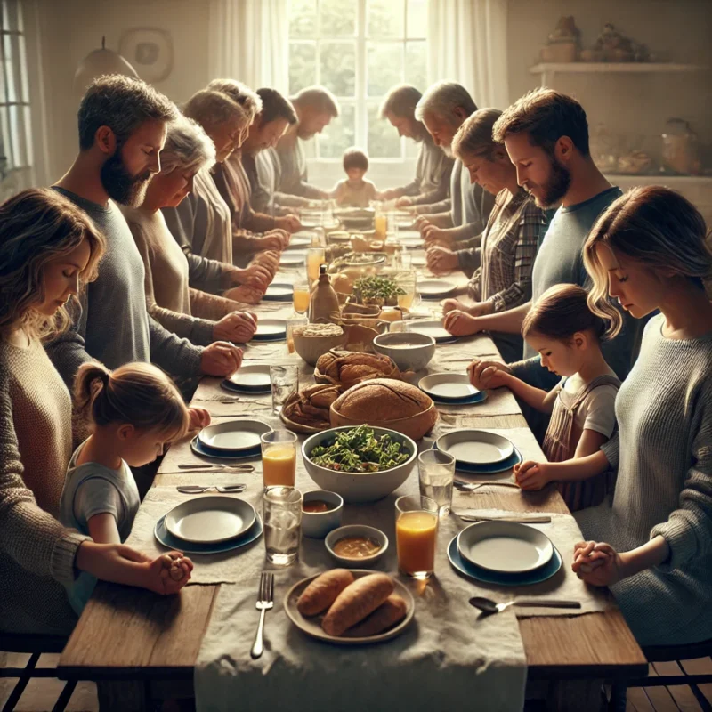 Oración Cristiana Antes de Comer