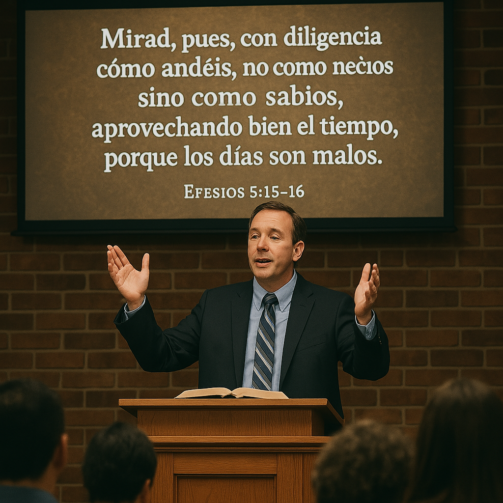 Prédica cristiana aprovechando bien el tiempo