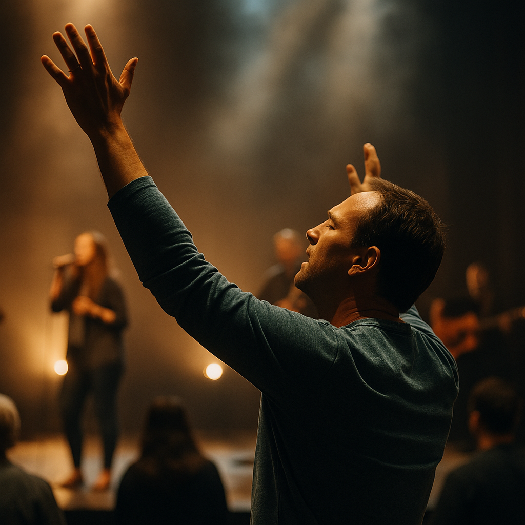 Prédica cristiana aquí estás te vemos mover