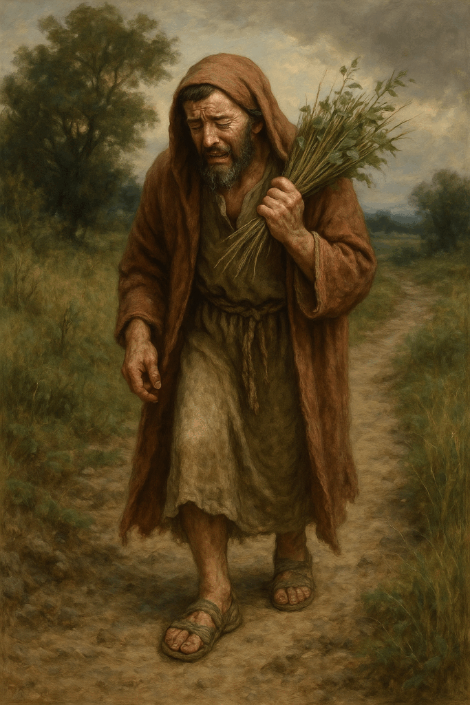 Bosquejo irá andando y llorando