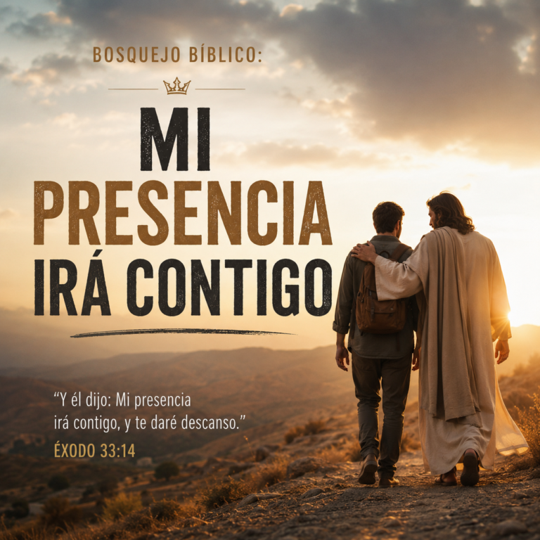 Bosquejo mi presencia irá contigo
